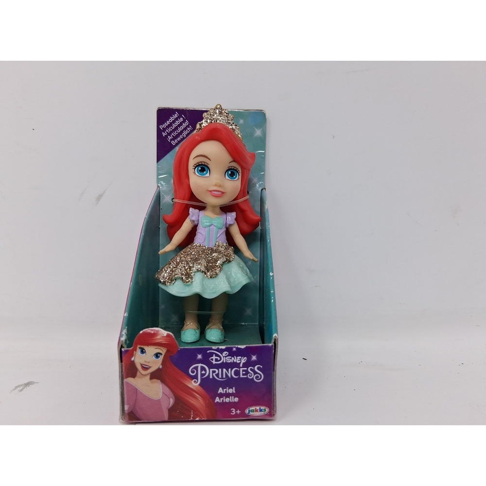 Disney Princess Mini Poseable Miniature 3.5" Doll The Little Mermaid ARIEL New Z